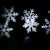 เครื่องฉาย ไฟประดับตกแต่ง งานคริสต์มาส ฯลฯ (LED) รูปแบบ "เกล็ดหิมะ" ,แสงสีขาว  , (ฉายแสงรูปแบบเคลื่อนที่) --- Christmas Projector Lamp Moving White Snowflake LED Landscape Projection Lights