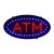ป้ายไฟกระพริบ LED สไตล์ไฟนีออน,ป้ายไฟเชียร์,สัญญาลักษณ์ "ATM" รูปทรงวงรี ---Ultra Bright LED Neon Light Motion Animation Oval ATM Signs
