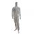 White Disposable Coveralls Painters Protective Overall Boiler Suit Hood Lab Coat Virus Protective Overall