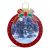 LED Snowing Musical Wall Bauble Decos with Santa and Bow