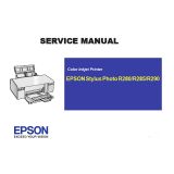 คู่มือการใช้งาน  เครื่องพิมพ์  EPSON R280 285 290 (ภาษาอังกฤษ) ,คู่มือการบำรุงรักษา Stylus Photo280 285 290 (ดาวน์โหลดได้โดยตรง)--- EPSON R280 285 290 Printer English Service Manual, Stylus Photo280 2