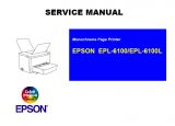 คู่มือเซอร์วิสเครื่องพิมพ์ EPSON EPL-6100 EPL-6100L Printer English Service Manual, User´s Manual ภาษาอังกฤษ (ดาวน์โหลดไฟล์)