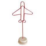อุปกรณ์  ยึดหนีบ กระดาษโน๊ต รูปทรง เครื่องบิน ---Airplane shape memo clip holder