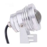 โคมไฟใต้น้ำ LED (สีเงิน) / 12-24 โวลต์ / 10 วัตต์---12-24V 10W Underwater Lamp Silver