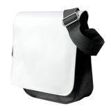 กระเป๋าสะพายข้าง ,ไร้ลวดลาย ,ขนาดเล็ก  สำหรับ กำหนดภาพพิมพ์ ถ่ายโอนความร้อน(Sublimation/ระเหิด)ได้ตามความต้องการ --- Blank Dye Sublimation Printable Shoulder Bag Messenger Bag Small