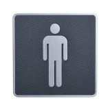 ป้ายสัญญาลักษณ์ ห้องน้ำชาย  วัสดุ ABS ใหม่ล่าสุด---Male, Toilet ,Restroom Signs, ABS New Material