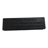 ป้ายชื่อแถบแม่เหล็ก ติดหน้าอก ,สีดำ --- Metal Strong Magnetic Name ID Tag Badge Fastener Holder Card Tag, Black