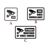 ป้ายสติ๊กเกอร์ เตือนการโจรกรรม  แจ้งมี วีดีโอ กล้องวงจรปิด  สำหรับรักษาความปลอดภัย, "รูปแบบ A" --- Video Surveillance Security Burglar Alarm Decal Warning Sticker Signs, A Style