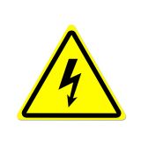 ป้ายเตือน หรือเครื่องหมายเตือน หรือป้ายเตือนอันตราย "เครื่องหมาย เตือนอันตราย  จากกระแสไฟฟ้าแรงสูง" ( ป้ายสติ๊กเกอร์ )---Danger High Voltage Electric Warning Safety Label Sign Decal Sticker