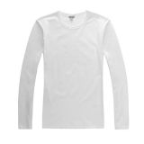 เสื้อยืดแขนยาวผ้าคอตตอน (  สำหรับสุภาพบุรุษ   )        สำหรับรองรับการพิมพ์สกรีน    (10  ตัว  /  แพ็ค )---Long Sleeve T-Shirts Combed Cotton T-Shirts for Men