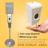 Electric Sensor Touchless Floor Stand Automatic Hand Sanitizer Dispenser For Public Area