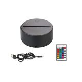 Lamp Base Touch Switch 3D Night Lamp Acrylic Plate Panel Holder + USB Cable+Remote 16 colors