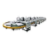 8 Color 30 Station Oval Evolution Automatic Screen Printing Press with Dryer