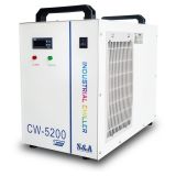 S&A CW-5200TH Industrial Water Chiller for One 8KW Spindle / Welding Machine / One 130-150W CO2 Glass Laser Tube Cooling, 0.68HP, AC 1P 220V, 60Hz