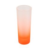 144 Pack Sublimation Mug 3oz Colored Glass Mugs Frosted Shot Glass With Gradient Colorful Bottom