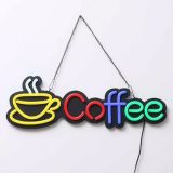 Coffee Neon Sign Decoration Size 60x20cm