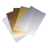 CALCA 8" x 12" 100pcs Sublimation Blanks Aluminum Sheet Metal Board 0.45mm Thickness Satin Copper Gold Silver