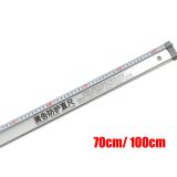 ไม้บรรทัดอลูมิเนียมป้องกันการลื่นไหลสำหรับการตัดวัสดุขนาดมาตรวัด     39.3 นิ้ว (100 ซ.ม. )  --- 39.3"(100cm) Anti Slideslip Advertising Aluminum Protection Ruler 