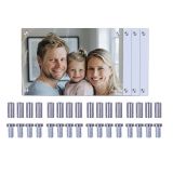 CALCA 24 Pack 11.8"x15.7" Sublimation Blank Glass Photo Frames, Personalizable, Decorative with Hanging Kit for Home Decor