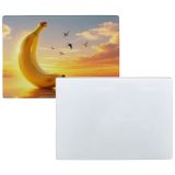 US Stock CALCA 12pcs 11in x 7.9in Sublimation Blanks Boards Tempered Glass Cutting Board Sublimation Blanks with White Coating(Local Pick-Up)