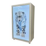 CALCA 86-inch Smart Holographic Cabin Display LCD Transparent Showcase/3D Holography Box with Light Strip, Rounded Corners
