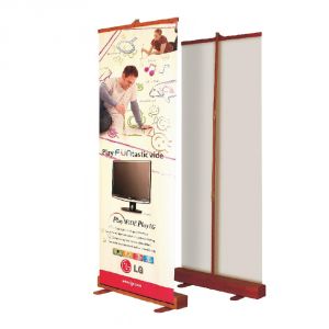 สแตนไม้ไผ่ Roll Up ขนาด 85x200 ซม.รุ่นล่าสุด(Roll up Bamboo Banner Stand(developed)