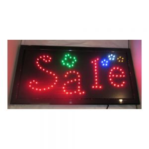 ป้ายไฟกระพริบ  LED  สไตล์ไฟนีออน  หรือป้ายไฟเชียร์   LED    ,สัญลักษณ์ " Sale  "   --- New LED Sign - "Sale" with Flashing Colors