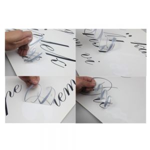 ป้ายตัวอักษรสติกเกอร์, กาวในตัว (ควบคุมการตัดด้วยคอมพิวเตอร์   โดยใช้เครื่องแกะสลัก ) --- Computer Engraving Mchine Self-adhesive Instant Sticky Letters