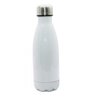 50pcs 350ml / 12oz Bowling-Shaped Vacuum Bottle for Sublimation Printing, White