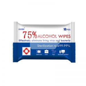 US Stock 75% Alcohol Antibacterial Wet Wipes 300 Pacrels/Carton