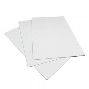 12" x 16" 100pcs Sublimation Blanks Aluminum Sheet Metal Board Gloss White 1.1mm Thickness