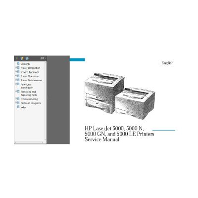 คู่มือการใช้งาน  เครื่องพิมพ์ HP LaserJet 5000 5000N 5000GN 5000LE (ภาษาอังกฤษ) ดาวน์โหลดได้โดยตรง --- HP LaserJet 5000 5000N 5000GN 5000LE Printer English Service Manual (Direct Download)