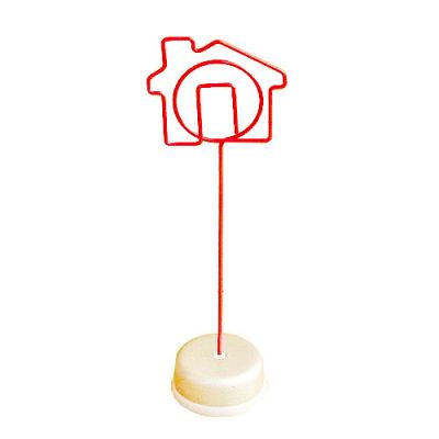 อุปกรณ์  ยึดหนีบ กระดาษโน๊ต รูปทรง บ้านหลังเล็ก  --- Small house shaped memo clip holders