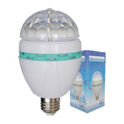 โคมไฟเธค      Disco   LED    ขนาดเล็ก   หมุนได้      3 วัตต์ ----3W Mini LED Full Color Rotation Lamp