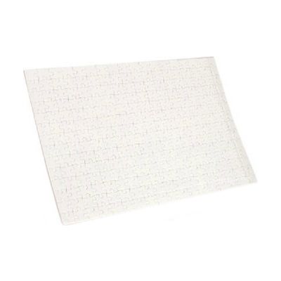11.9" x 10.7" White Rectangle UV Printing Blank Jigsaw Puzzle DIY Games Child Toy (20pcs/pack)