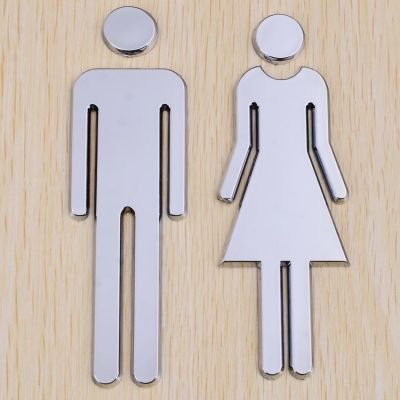 ป้ายห้องน้ำชาย & หญิง ,วัสดุพลาสติก ABS ฉีดขึ้นรูป --- Male & Female, Restroom Signs, Toilet Signs, ABS Plastic