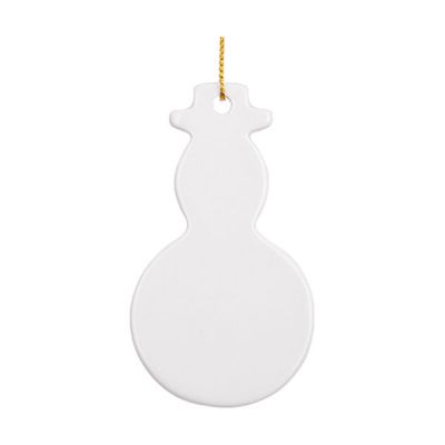 3" Snowman Ceramic Ornament