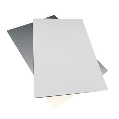 8" x 12" 100pcs Sublimation Blanks Aluminum Sheet Metal Board Gloss White 0.45mm Thickness