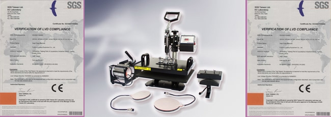 5 in 1 Combo Heat Press Machine  quality report