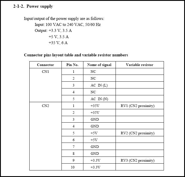 Original Mimaki JV4 Power Board-second hand usage