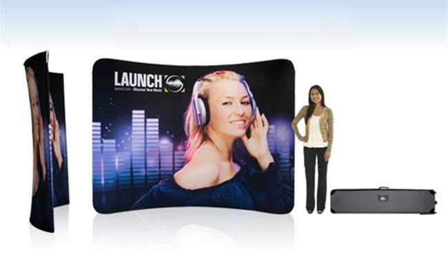 10ft Curved Fabric Display Wall (Graphics Included)