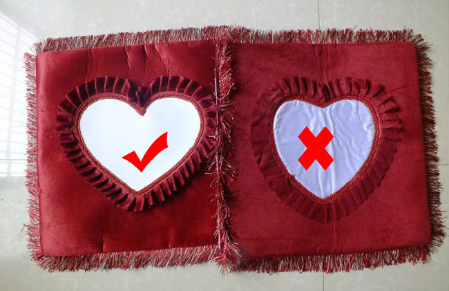 European Style Sublimaiton Wine Red Cushion Pillowcase Cover