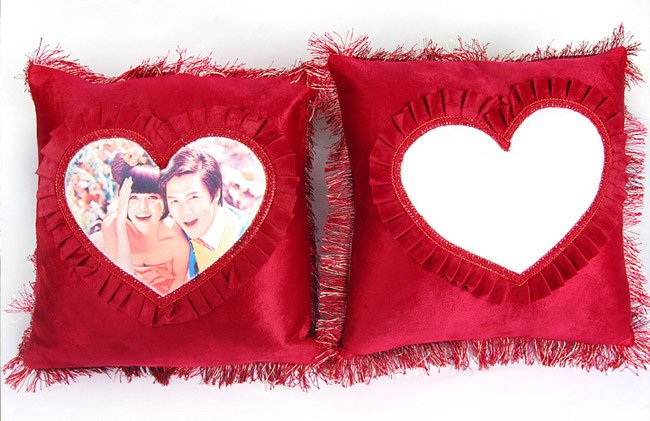 European Style Sublimaiton Wine Red Cushion Pillowcase Cover