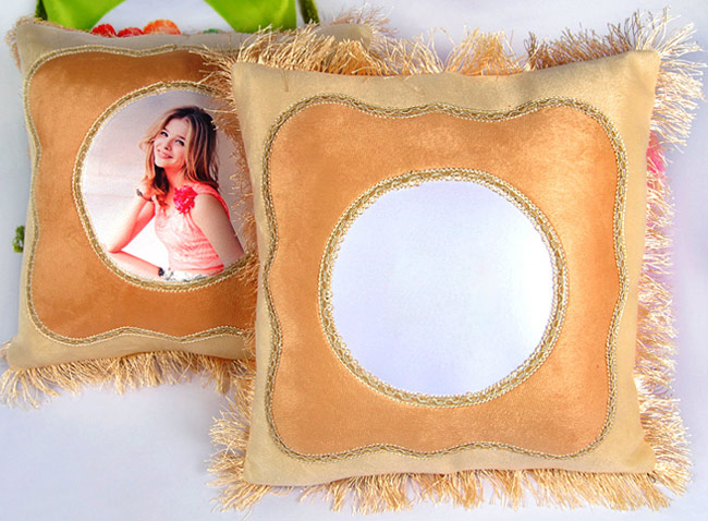 European Style Sublimaiton Beige Cushion Pillowcase Cover