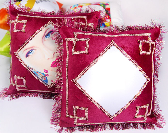 European Style Sublimaiton Purple Cushion Pillowcase Cover