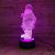 6pcs/pack 3D acrylic Light, with 7 Color Changes, Dimmable LED Night Light, Remote Control and Smart Touch Santa Claus Type2
