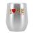 12oz Stainless Steel Red Wine Tumbler Mugs with Sublimation Coating and Direct Drinking Lid