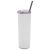 10pcs 20oz Sublimation Blank White Skinny Tumbler Stainless Steel Insulated Water Bottle Double Wall Vacuum Travel Cup With Sealed Lid and Straw