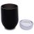 2PCS 12oz Black Stainless Steel Red Wine Tumbler Mugs with Sublimation Coating and Direct Drinking Lid