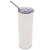 4pcs 20oz Straight Taperless Tumbler White Sublimation Blanks With Straw and Flip Lid, Vacuum Insulated Stainless Steel Water Bottle